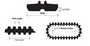 JLG Part # 70013412 180x72x34 ST RUBBER TRACK