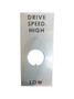 JLG Part # 3251024 | NAMEPLATE,DRIVE SPEED HIGH\LOW, EA