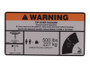 JLG Part # 1001253921 | DECAL,WARNING SINGLE CAP(ANSI), EA