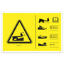 Genie Lift Part # 1267894GT - NEW SLOPE RATING DECAL SYMBOL, EA