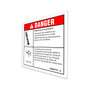 Genie Lift Part # 1290657FRGT - DECAL,DANGER-TIP-OVER,BATT,GS-1330m, EA