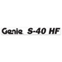 Genie Lift Part # 1296282GT - DECAL, BOOM, GENIE S-40 HF, BLUE, EA