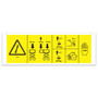 Genie Lift Part # 1299286GT - DECAL, NOTICE, SYMBOL, MAX CAP AND SIDE FORCE, GS3369, EA
