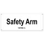 Genie Lift Part # 1307060GT - DECAL LABEL SAFETY ARM, MINI, EA