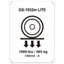 Genie Lift Part # 1308333GT - DECAL,LABLE,WHEEL LOAD GS-1932m LITE, EA