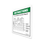 Genie Lift Part # 1298000GT - DECAL, WORD, FUSE/CONTACTOR CONN DIAGRAM, Z-45FE/DC, EA