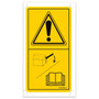 Genie Lift Part # 1297994GT - DECAL, DANGER BATT FASTENING, EA