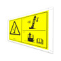 Genie Lift Part # 1305421GT - DECAL SYMBOL TIP OVER TILT ALARM,H, EA
