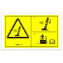 Genie Lift Part # 1305421GT - DECAL SYMBOL TIP OVER TILT ALARM,H, EA