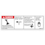 Genie Lift Part # 1284011FRGT - DECAL,DANGER,CAPACITY S-60 J,WORD,FRENCH, EA