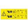 Genie Lift Part # 1296314GT - DECAL, DANGER, MAX CAPACITY 454KG, SIDE FORCE 200/400N, EA