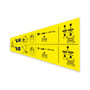 Genie Lift Part # 1306705GT - DECAL, DANGER, MAX CAPACITY 350KG, SIDE FORCE 200/400N,E-DRIVE, EA