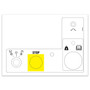 Genie Lift Part # 1295446GT - DECAL, GROUND CONTROL PANEL, LS, EA