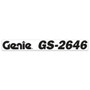 Genie Lift Part # 114301GT - DECAL,COSMETIC,GENIE,GS2646,BLK, EA