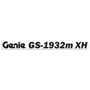 Genie Lift Part # 1308332GT - DECAL, COSMETIC, GENIE GS-1932m XH, EA