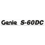 Genie Lift Part # 1304923GT - DECAL, COSMETIC, BLACK, S-60 DC GENIE, EA