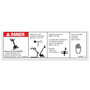 Genie Lift Part # 218550FRGT - DECAL,DANGER,CAP,AUS WORD,FR, EA