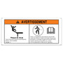 Genie Lift Part # 214725FRGT - DECAL,WARNING,FALL HAZARD,AV, EA