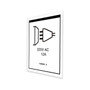 Genie Lift Part # 1305602GT - DECAL,INPUT POWER,220VAC,12A, EA