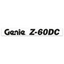 Genie Lift Part # 1305104GT - DECAL, COSMETIC, GENIE Z-60 DC,BLK, EA