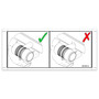 Genie Lift Part # 1301075GT - DECAL, CENTER THE RAW AIR HOSE, EA