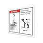 Genie Lift Part # 1301035FRGT - DECAL, DANGER, 85" OUTRIGGER REACH, OUTDOOR, EA