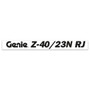 Genie Lift Part # 1299755GT - DECAL,GENIE Z40/23NRJ, BLACK, EA