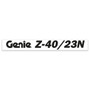 Genie Lift Part # 1299751GT - DECAL,GENIE Z40/23N, BLUE, EA