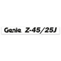 Genie Lift Part # 1299733GT - DECAL,COSMETIC,GENIE Z-45/25J BLUE, EA