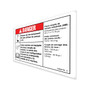 Genie Lift Part # 1298847FRGT - DECAL,DANGER,TIPOVR,TIRES NMF, Z-30N, Z34N,WORD,FR, EA