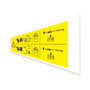 Genie Lift Part # 1296626GT - DECAL, DANGER, MAX CAPACITY 159KG, SIDE FORCE 200N, EA