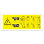 Genie Lift Part # 1296622GT - DECAL, DANGER, MAX CAPACITY 272KG, SIDE FORCE 200N, EA