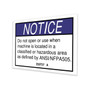 Genie Lift Part # 230727GT - DECAL,NOTICE-DNO OR USE, EA