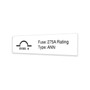 Genie Lift Part # 231203GT - DECAL, 275A FUSE RATING, ANN, EA