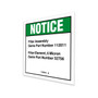 Genie Lift Part # 112018GT - DECAL,NOTICE,FILTER INFO,GS68*, EA