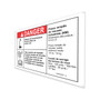 Genie Lift Part # 1299743FRGT - DECAL,DANGER,TIP,INDUSTRIAL TIRES, EA