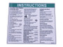 JLG Part # 1000195GN | GN-DECAL, INSTRUCTIONS, EA