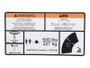 JLG Part # 1001253933 | DECAL,WARN SINGLE CAP(ENG,JPN), EA