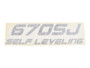 JLG Part # 1001271526 | DECAL,670SJ SELF LEVELING, EA