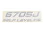 JLG Part # 1001271526 | DECAL,670SJ SELF LEVELING, EA