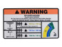 JLG Part # 1001283464 | DECAL,WARNING HC3 LT (ANSI), EA