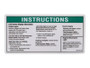 JLG Part # GN825579 | GN-DECAL, LCD INSTRUCTIONS, EA