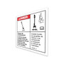 Genie Lift Part # 28423FRGT - DECAL,DANGER-INSTALL PINS, EA
