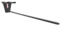 Haugen MUCP 144-30 12' Fork Mounted Carpet Pole Low Rider with a 3-inch diameter stress-relieved pole and below-the-fork design for safely handling carpet rolls, vinyl, textiles, and other rolled materials using a forklift.