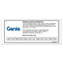 Genie Lift Part # 1312528GT - DECAL,CARB,EPA CERT,2022, EA