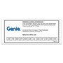 Genie Lift Part # 1320311GT - DECAL, EVAP EMISSIONS, EPA CERT 2022, EA
