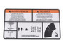 JLG Part # 1001253929 | DECAL,WARN SINGLE CAP(POR,SPN), EA