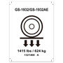 Genie Lift Part # 1321468GT - DECAL, LABEL, WHEEL LOAD, GS-1932, EA