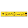 Genie Lift Part # 1322453GT - DECAL,BATTERY SAFETY,TIP OVER-BATTERY WEIGHT,COMPARTMENT ACCESS,GS46, EA