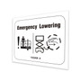 Genie Lift Part # 1322459GT - DECAL,EMERGENCY LOWERING, EA